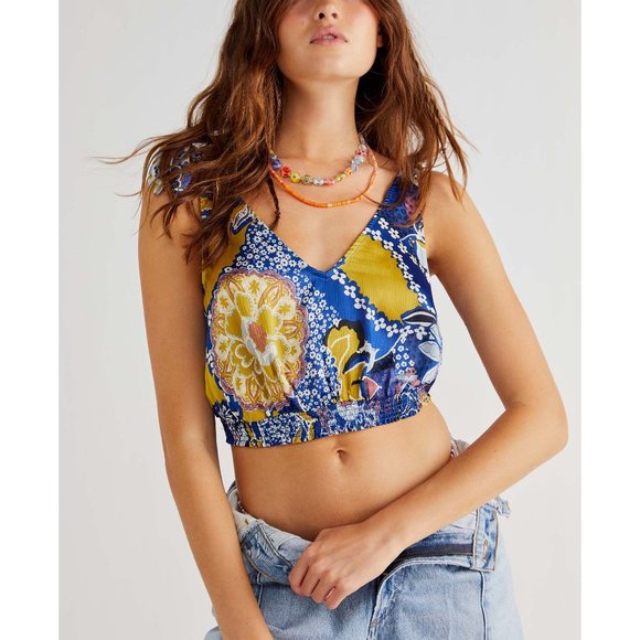 Free People Tops - 🎉LAST CHANCE🎉 NWT Free People Weekend In Montauk Cami / Ocean Combo